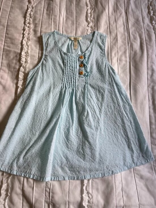 Matilda Jane Other - Matilda Jane Clothing Girls Size 12 Swiss Dot Blue Sleeveless Top
